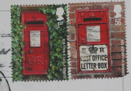 post-boxes-stamps from UK